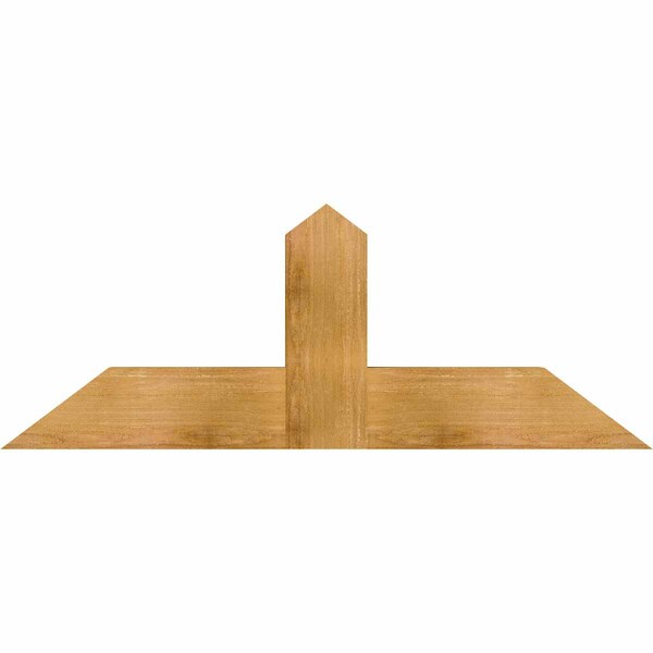 Ekena Millwork Portland Rough Sawn Timber Gable Bracket, Western Red Cedar, 48"W x 18"H x 4"D x 6"F, 9/12 Pitch GBW048X18X0406POR00RWR - main